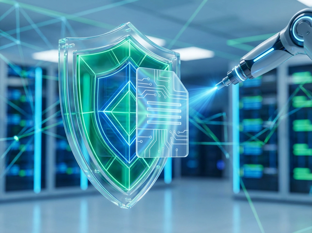An abstract representation of security policy discovery and automated verification.