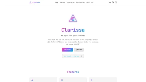 Screenshot of Clarissa
