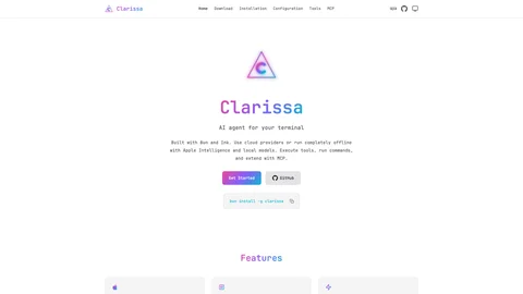 Screenshot of Clarissa